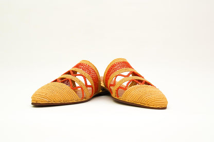 Handmade Raffia Slide Sandals, Comfortable, Lightweight Summer Shoes from Morocco