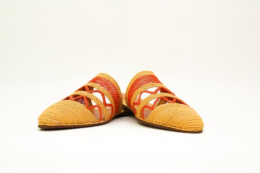 Handmade Raffia Slide Sandals, Comfortable, Lightweight Summer Shoes from Morocco