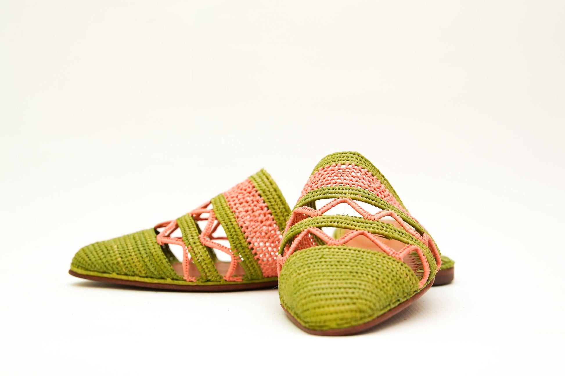 Handmade Raffia Slide Sandals, Comfortable, Lightweight Summer Shoes from Morocco