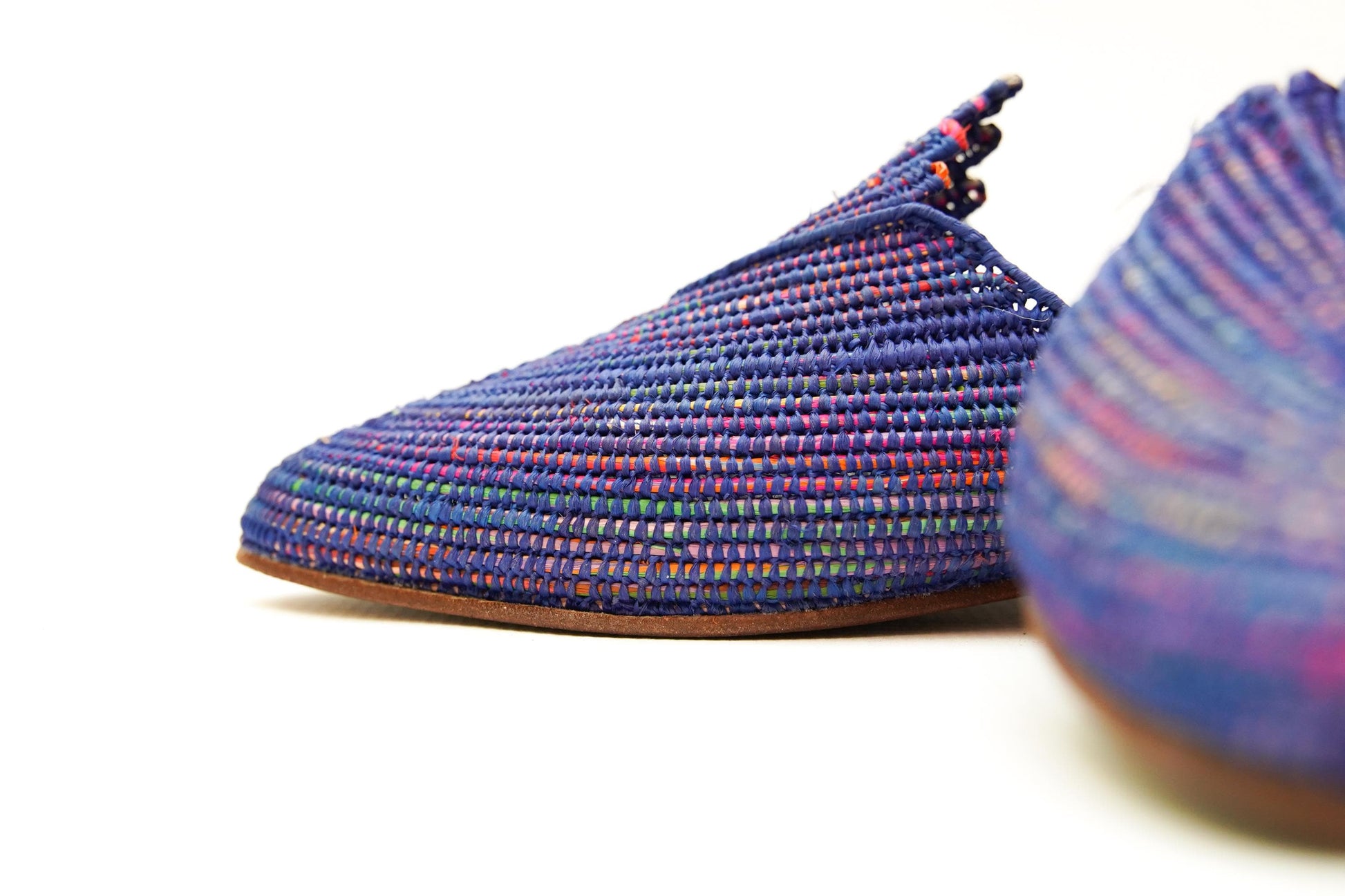 Handmade Raffia Slide Sandals, Comfortable, Lightweight Summer Shoes from Morocco