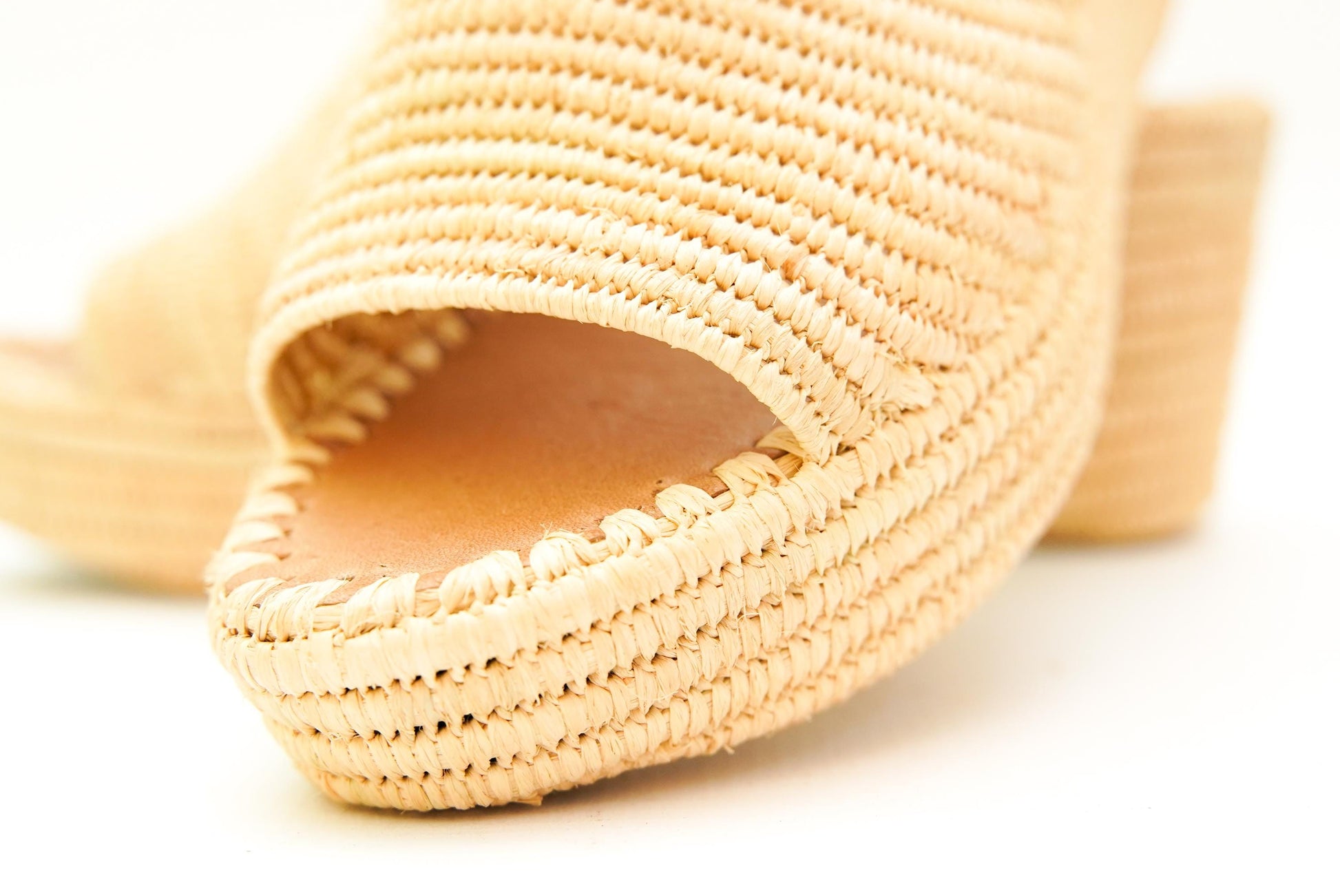 Handmade Raffia Slide Sandals, Comfortable, Lightweight Summer Shoes from Morocco