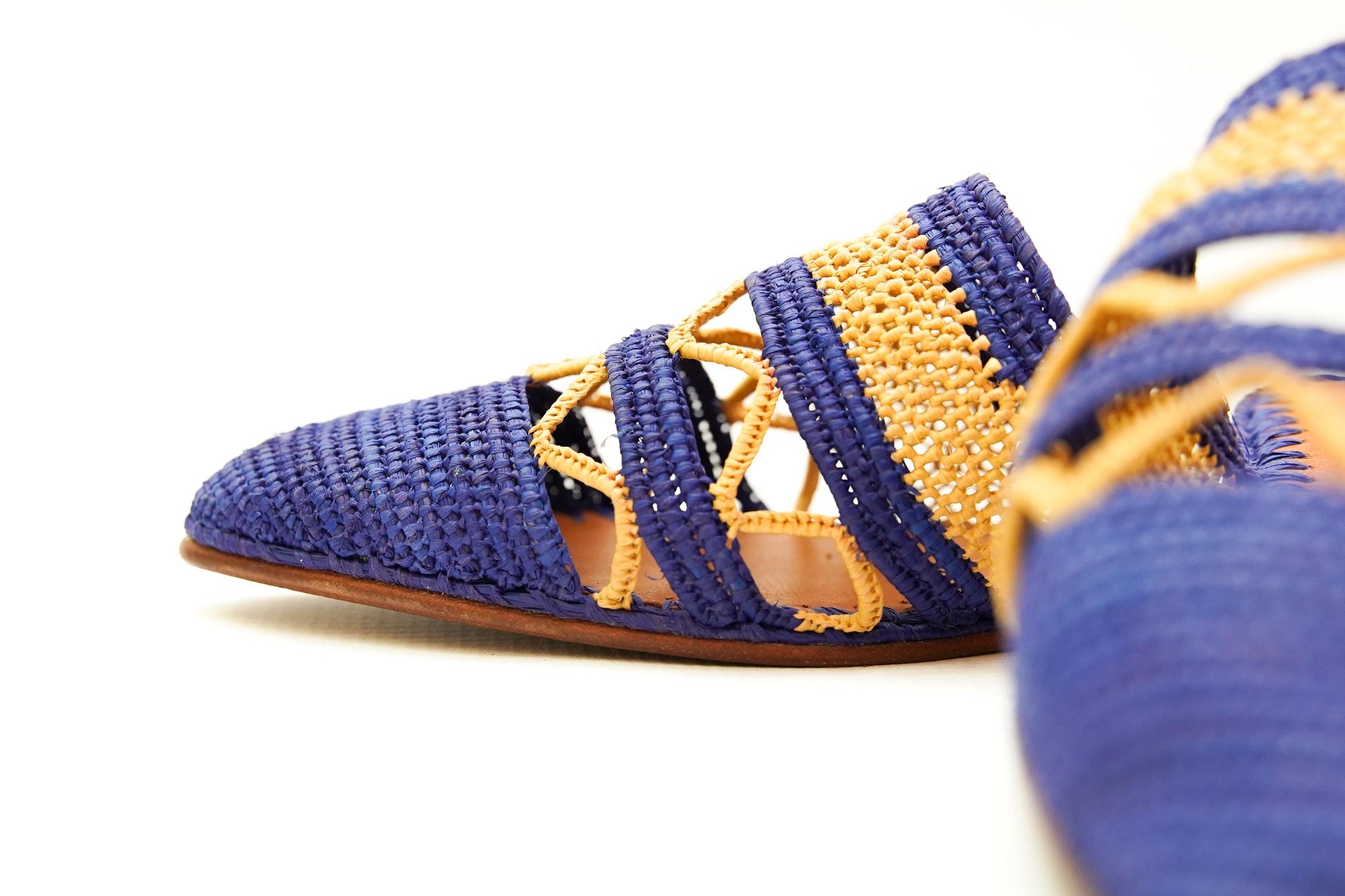 Handmade Raffia Slide Sandals, Comfortable, Lightweight Summer Shoes from Morocco