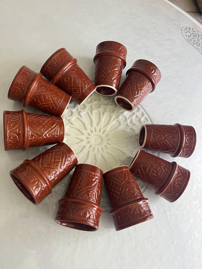 Moroccan Beldi Mug, Handmade, Boho Ceramic Tea Mug from Morocco