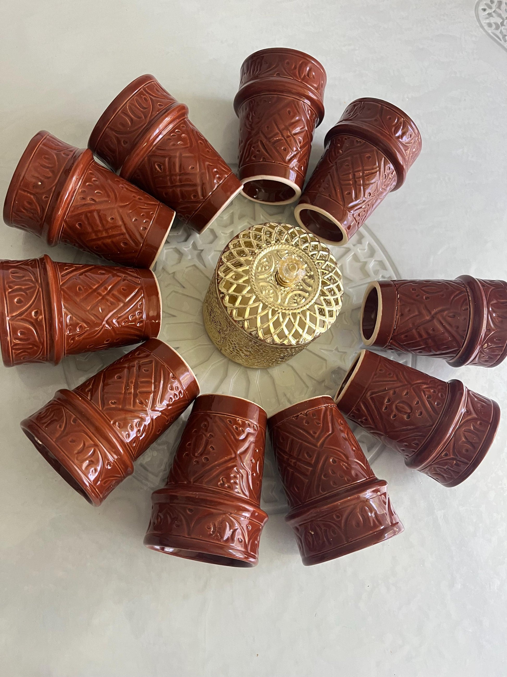 Moroccan Beldi Mug, Handmade, Boho Ceramic Tea Mug from Morocco
