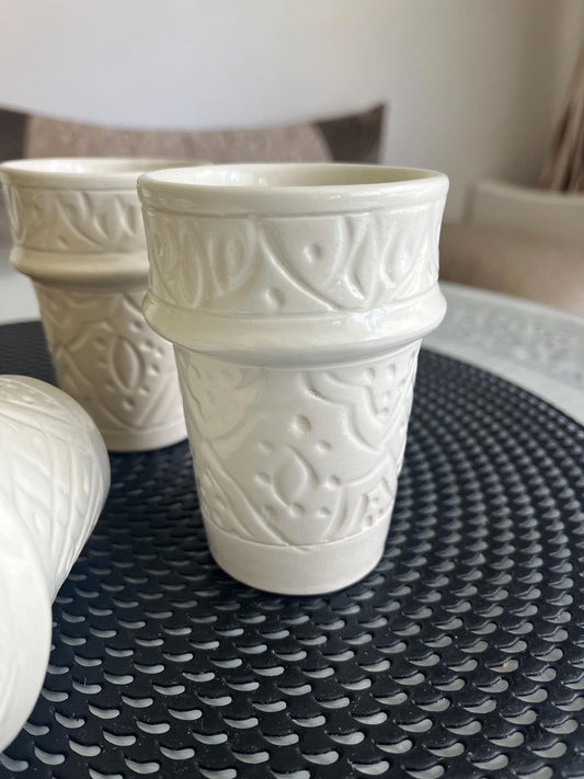 Moroccan Beldi Mug, Handmade, Boho Ceramic Tea Mug from Morocco