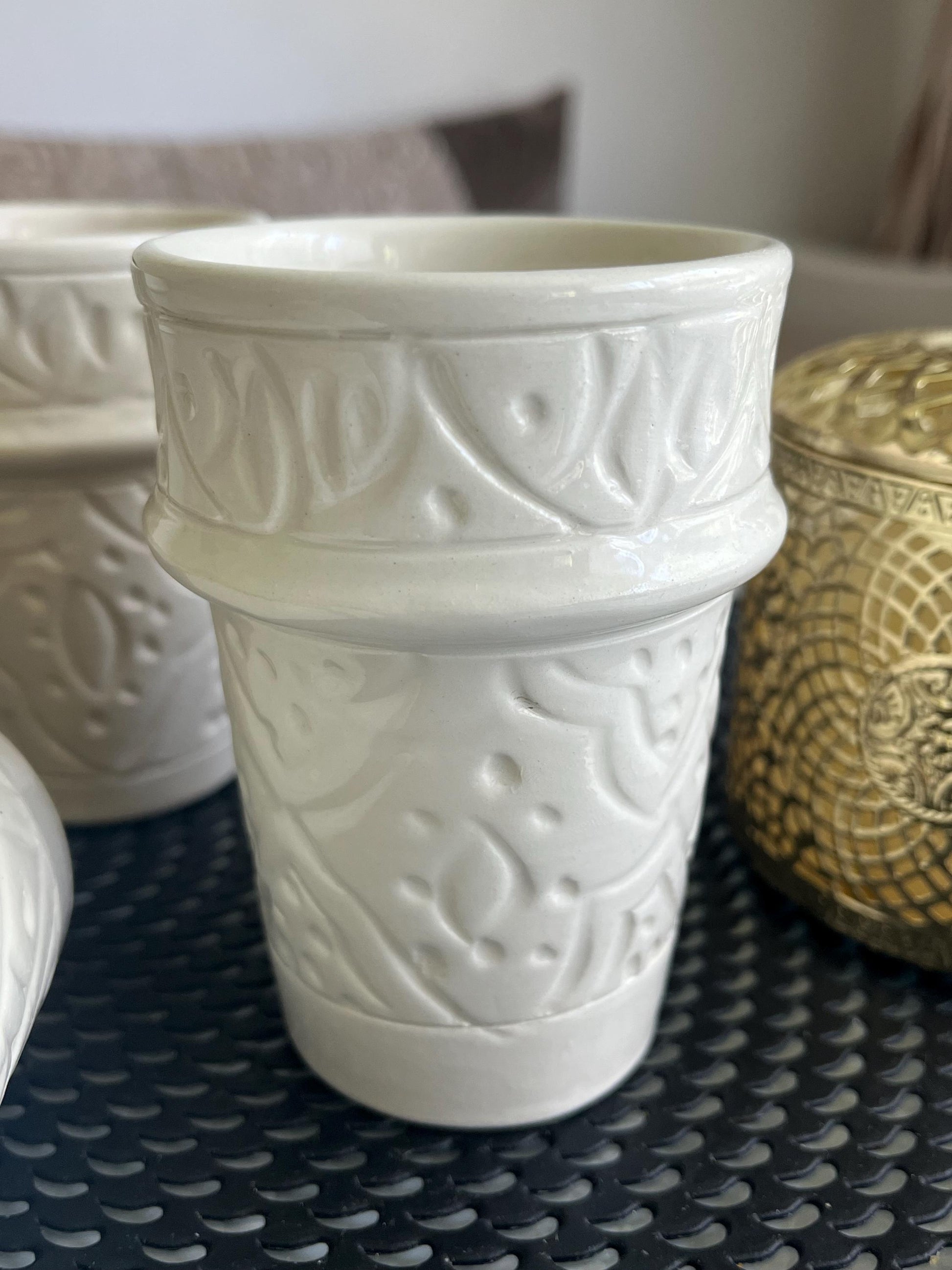 Moroccan Beldi Mug, Handmade, Boho Ceramic Tea Mug from Morocco