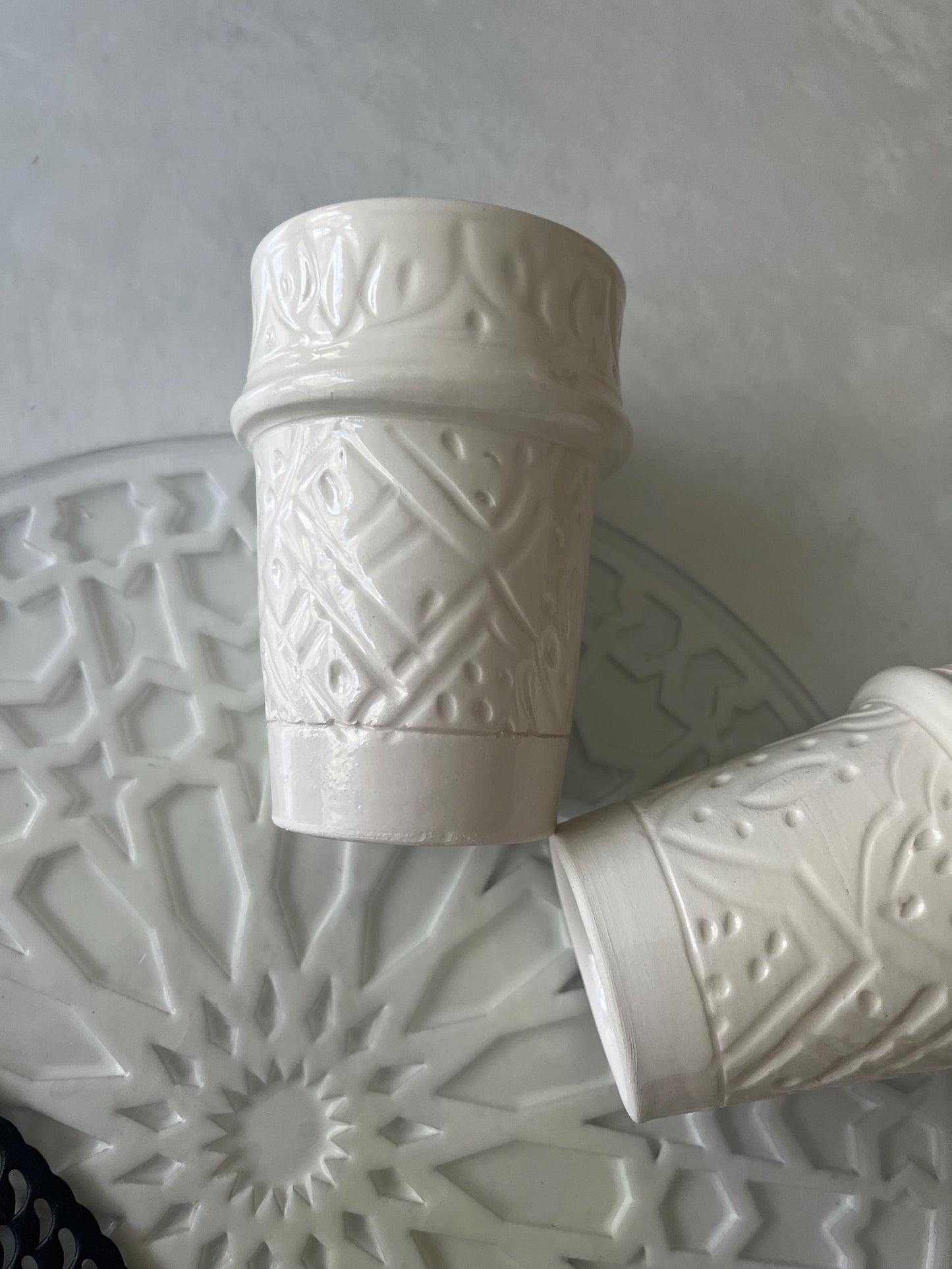 Moroccan Beldi Mug, Handmade, Boho Ceramic Tea Mug from Morocco