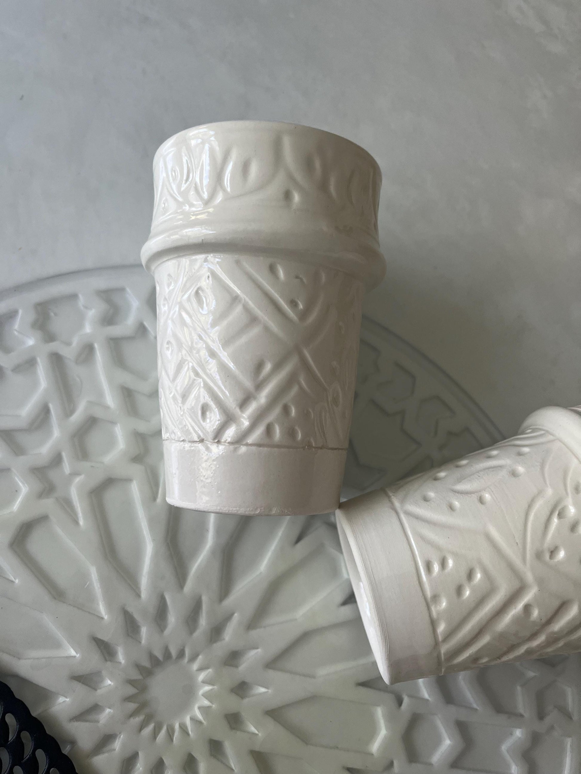 Moroccan Beldi Mug, Handmade, Boho Ceramic Tea Mug from Morocco