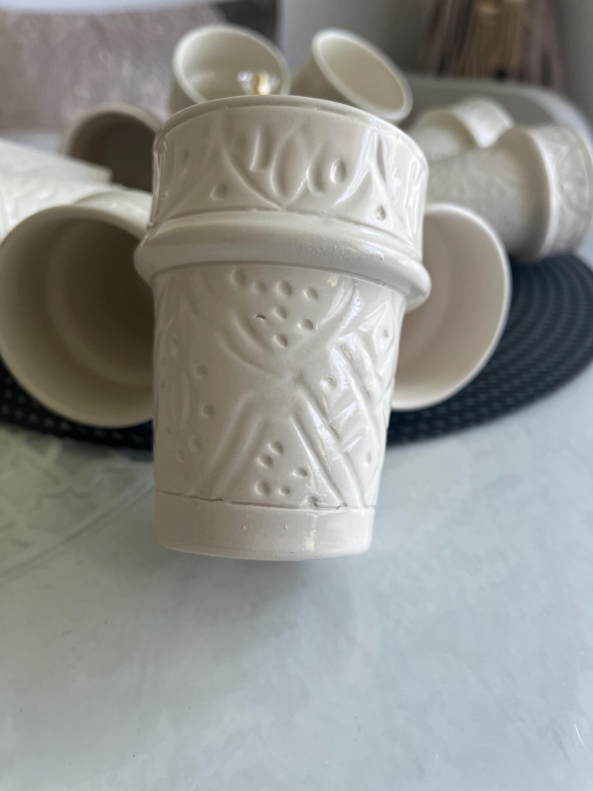 Moroccan Beldi Mug, Handmade, Boho Ceramic Tea Mug from Morocco