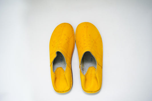 Handmade Moroccan Babouche Leather Slippers for Men, Organic Sheepskin Slip-Ons – Authentic, Stylish, and Comfortable House Shoes.
