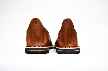 Handmade Moroccan Babouche Leather Slippers for Men, Uthentic Sheepskin Slip-Ons, Comfortable and Durable