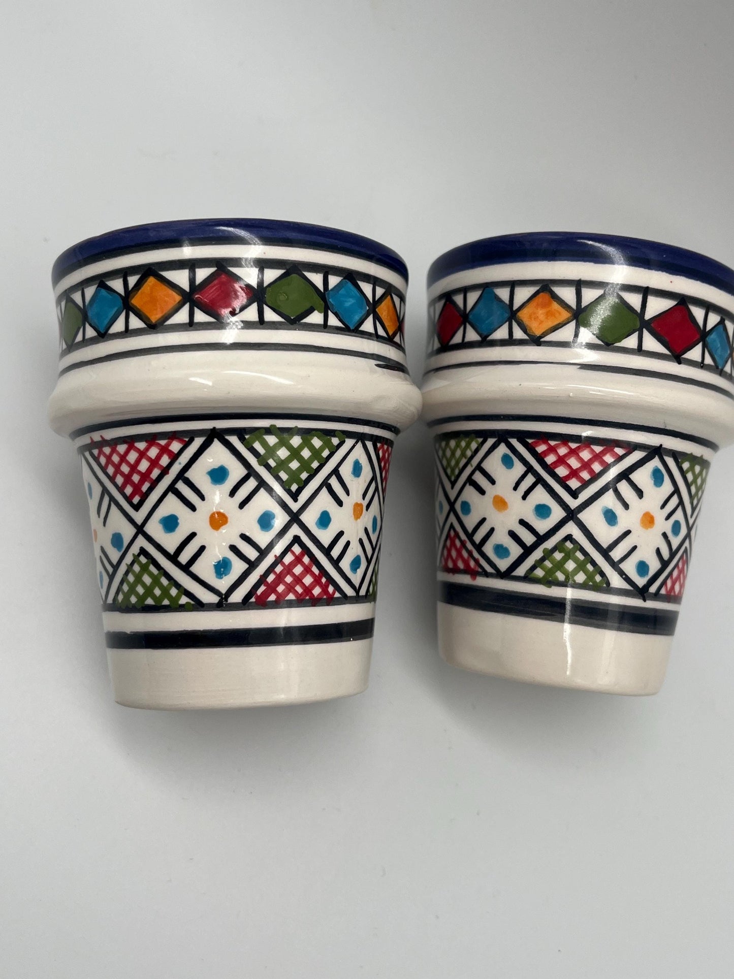 Moroccan Beldi Mug, Handmade, Boho Ceramic Tea Mug from Morocco
