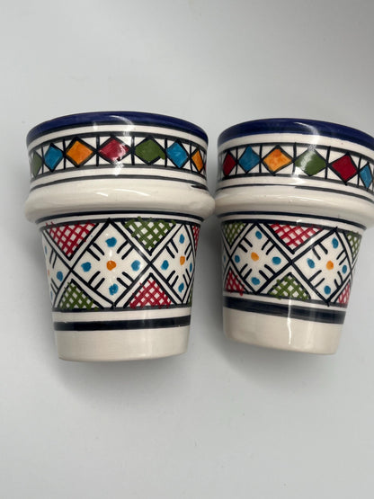 Moroccan Beldi Mug, Handmade, Boho Ceramic Tea Mug from Morocco