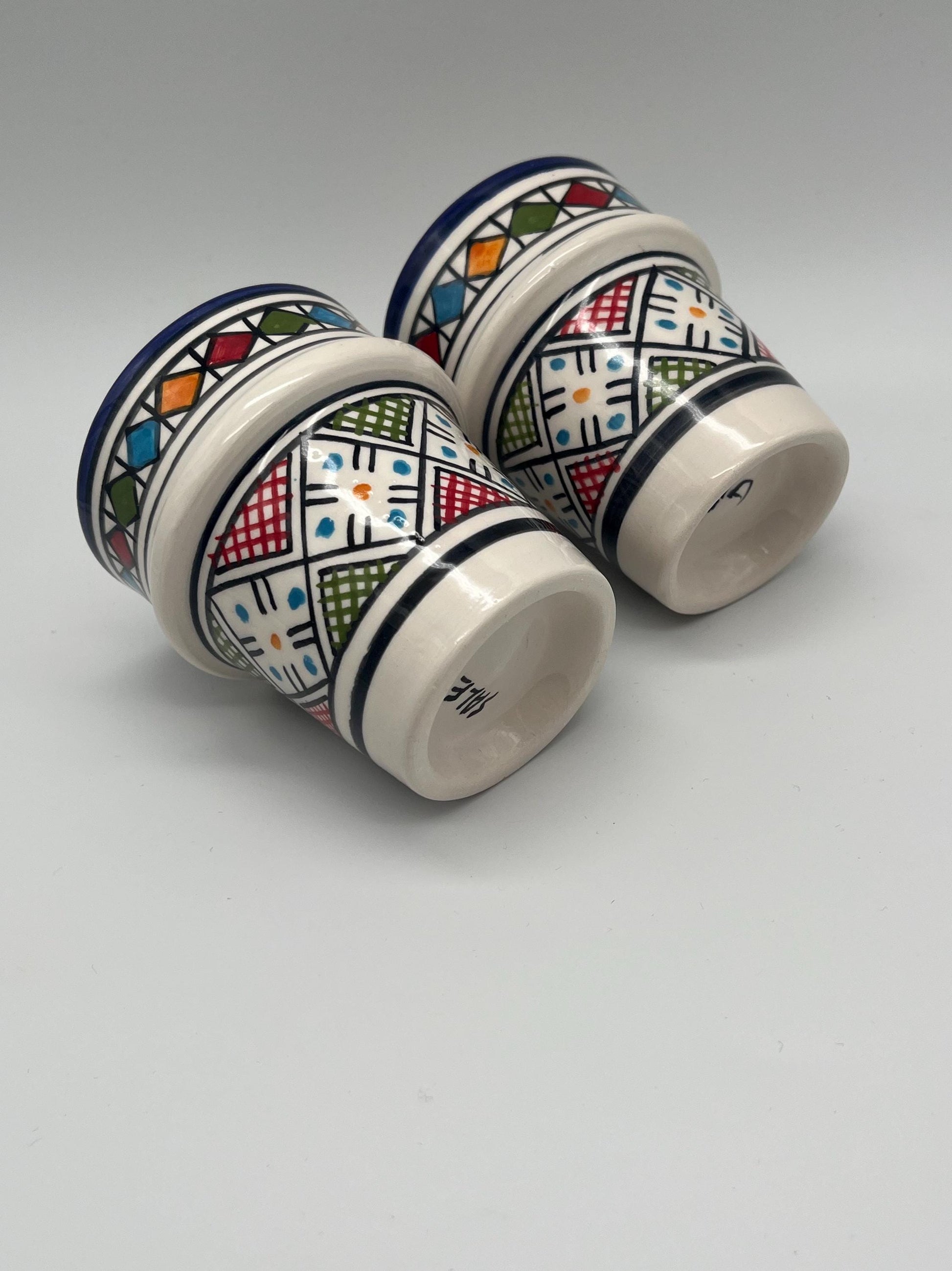 Moroccan Beldi Mug, Handmade, Boho Ceramic Tea Mug from Morocco