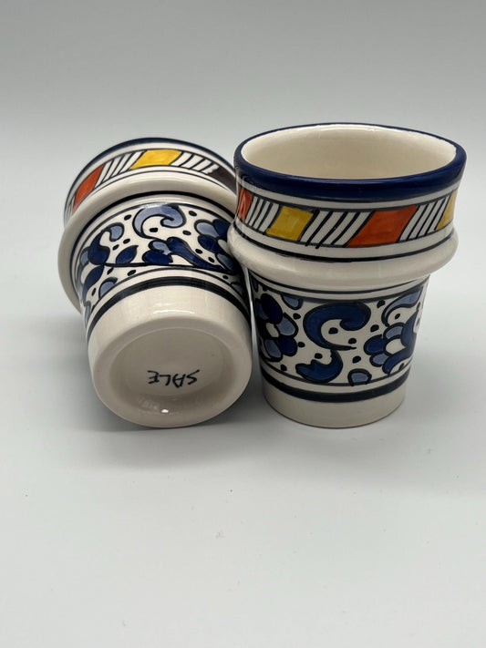 Moroccan Beldi Mug, Handmade, Boho Ceramic Tea Mug from Morocco