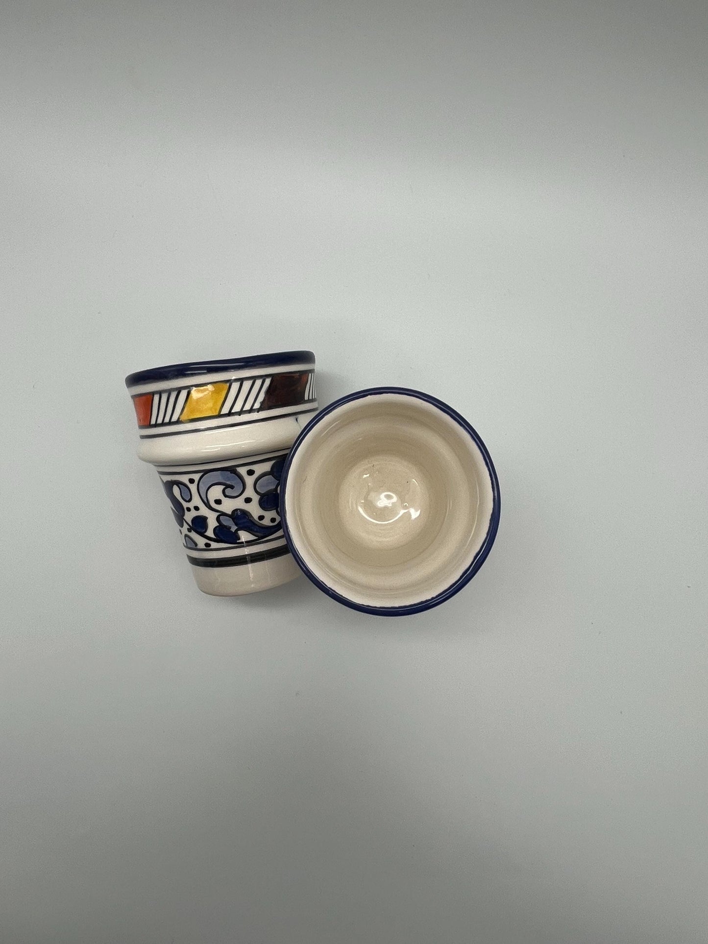 Moroccan Beldi Mug, Handmade, Boho Ceramic Tea Mug from Morocco