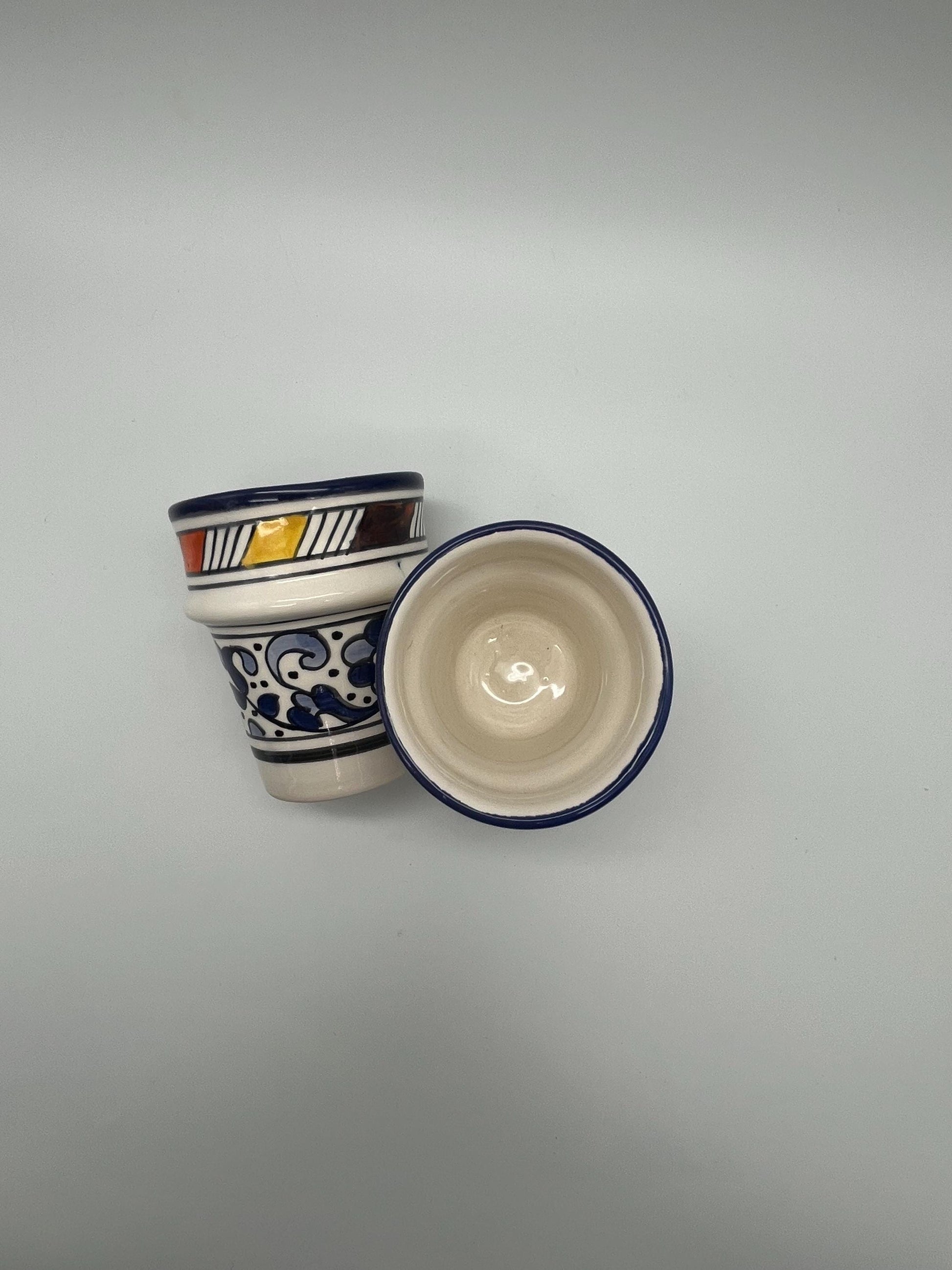 Moroccan Beldi Mug, Handmade, Boho Ceramic Tea Mug from Morocco