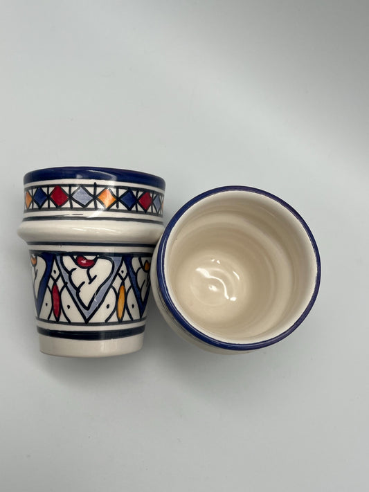 Moroccan Beldi Mug, Handmade, Boho Ceramic Tea Mug from Morocco