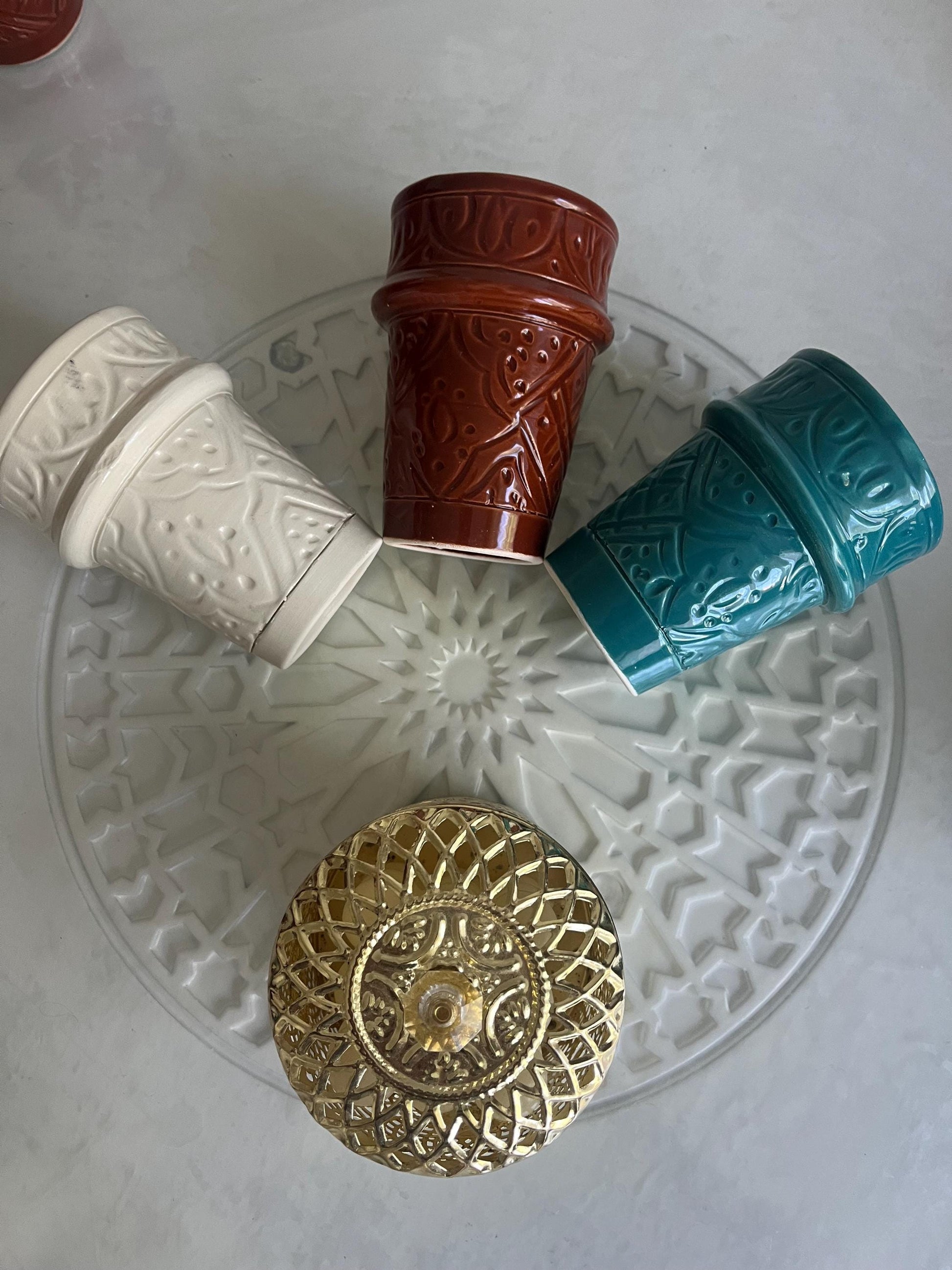 Moroccan Beldi Mug, Handmade, Boho Ceramic Tea Mug from Morocco
