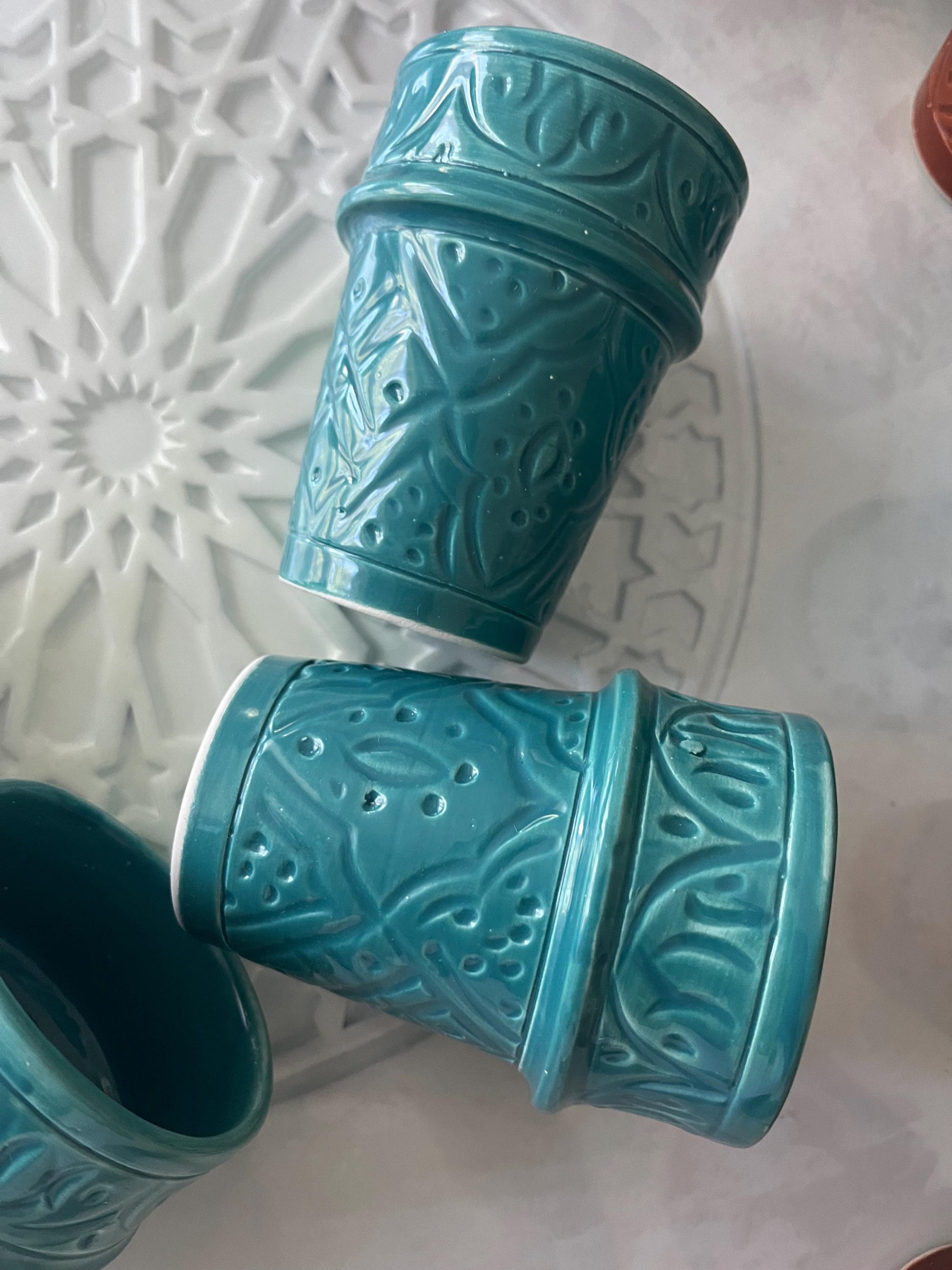 Moroccan Beldi Mug, Handmade, Boho Ceramic Tea Mug from Morocco
