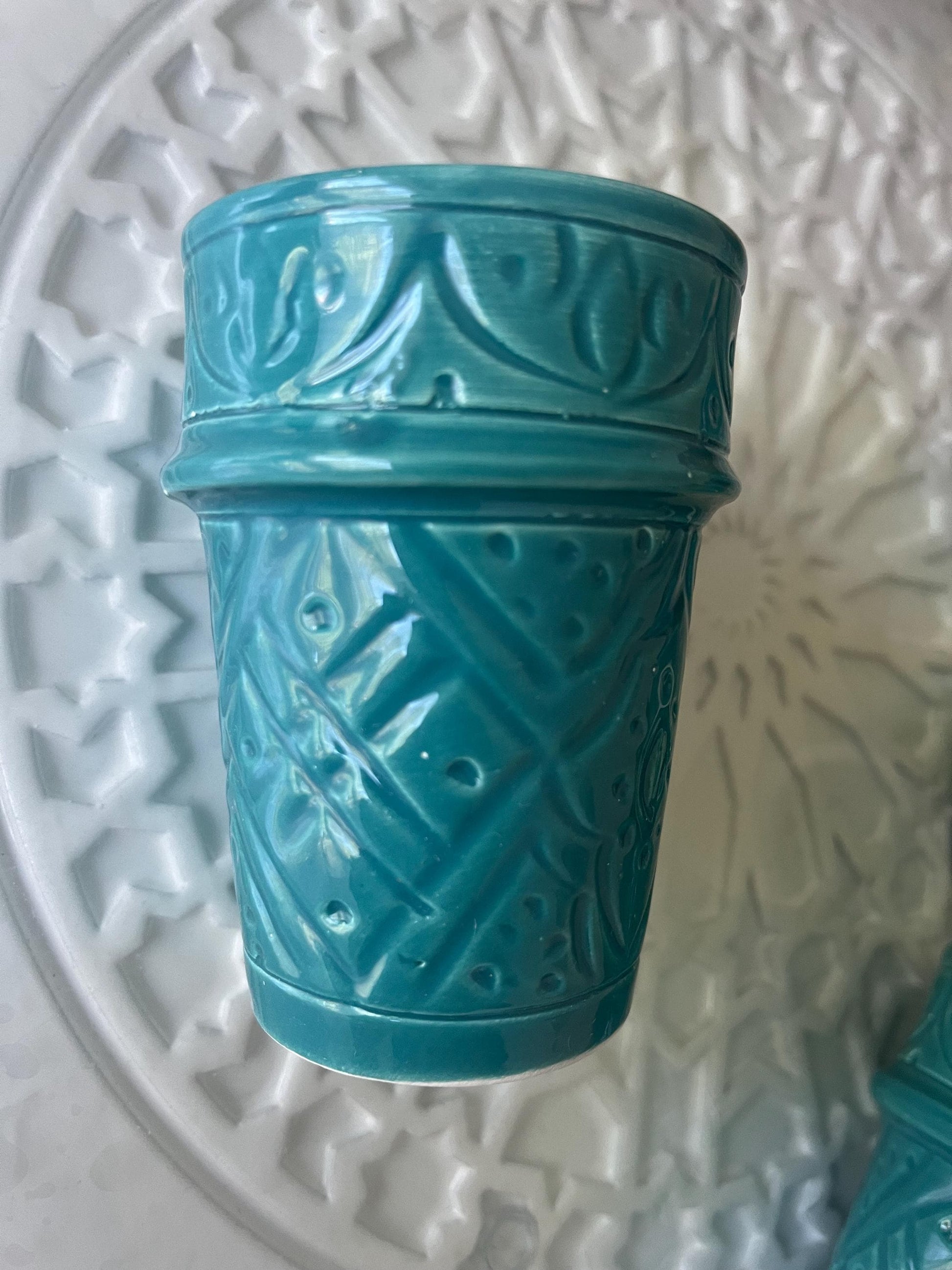 Moroccan Beldi Mug, Handmade, Boho Ceramic Tea Mug from Morocco