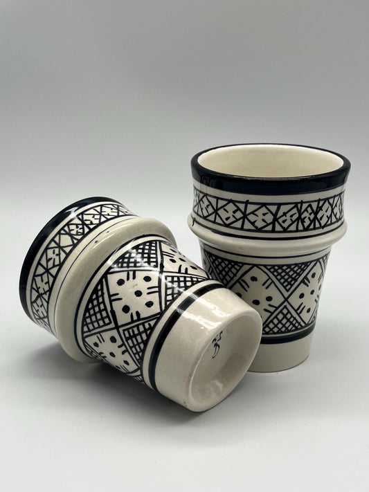 Moroccan Beldi Mug, Handmade, Boho Ceramic Tea Mug from Morocco