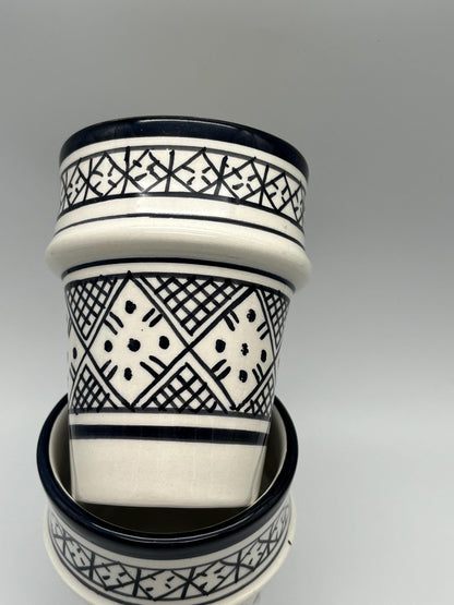 Moroccan Beldi Mug, Handmade, Boho Ceramic Tea Mug from Morocco