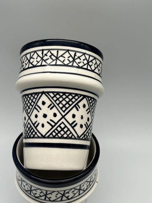 Moroccan Beldi Mug, Handmade, Boho Ceramic Tea Mug from Morocco