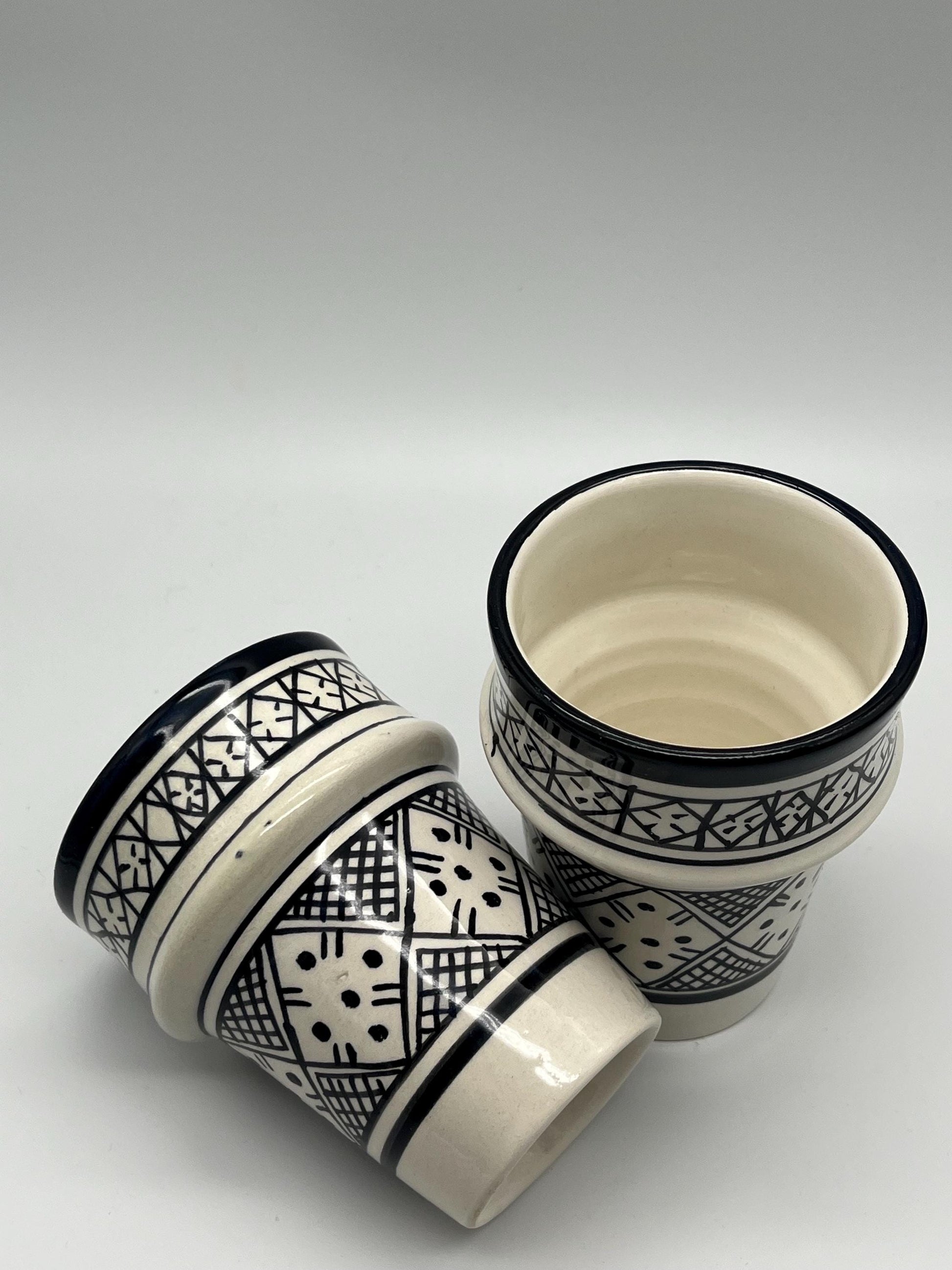 Moroccan Beldi Mug, Handmade, Boho Ceramic Tea Mug from Morocco