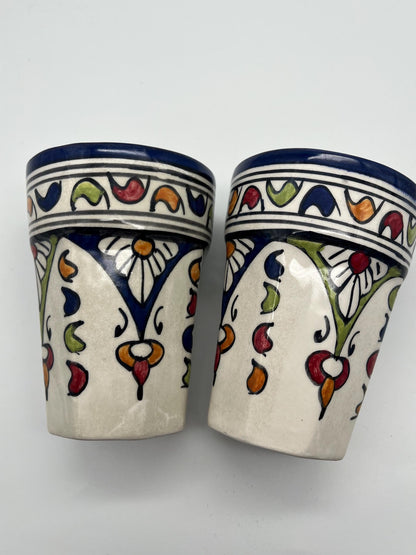 Moroccan Beldi Mug, Handmade, Boho Ceramic Tea Mug from Morocco