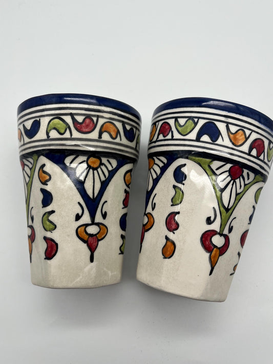 Moroccan Beldi Mug, Handmade, Boho Ceramic Tea Mug from Morocco