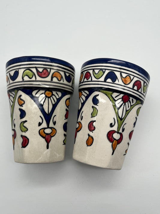 Moroccan Beldi Mug, Handmade, Boho Ceramic Tea Mug from Morocco