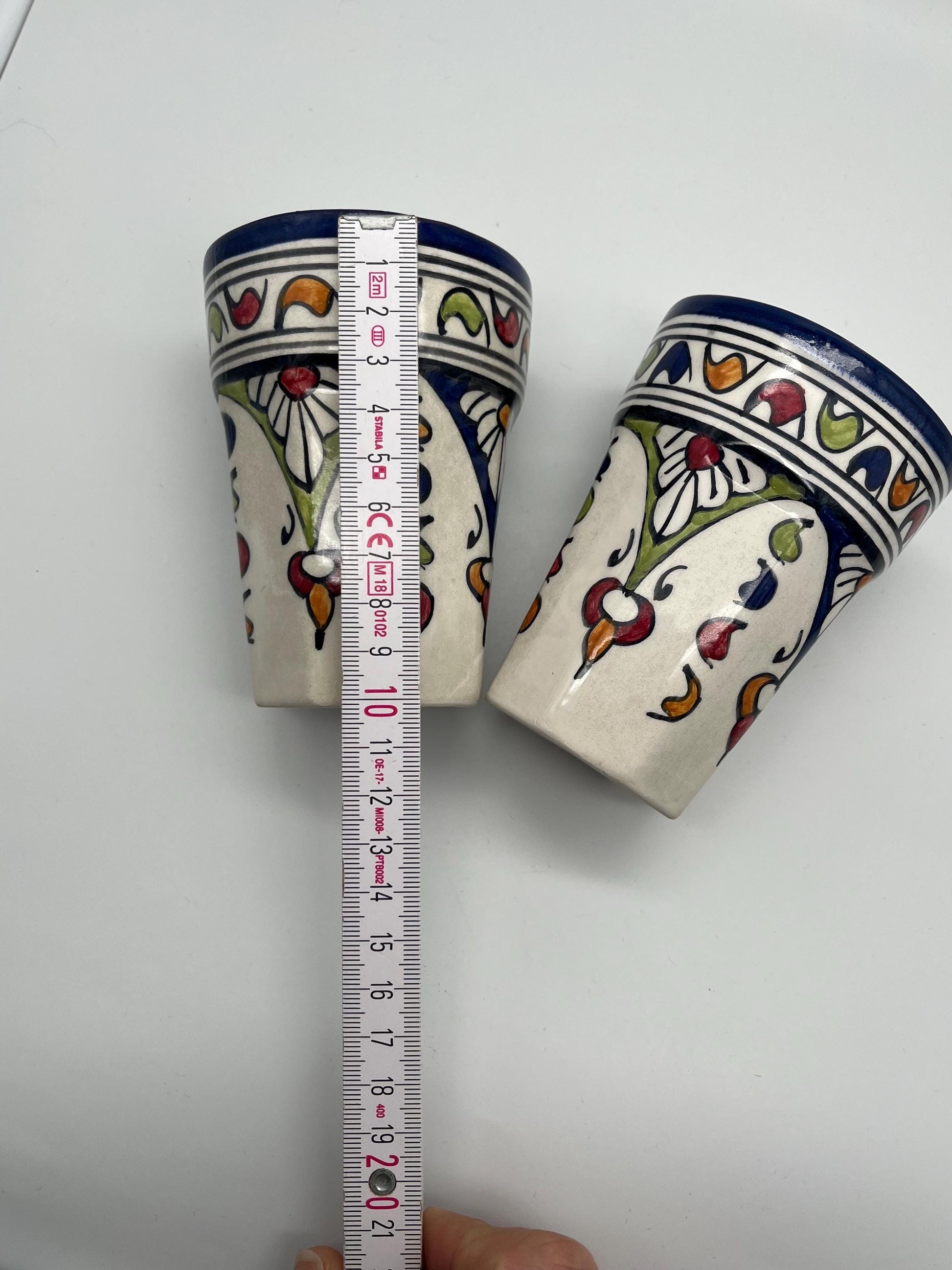 Moroccan Beldi Mug, Handmade, Boho Ceramic Tea Mug from Morocco