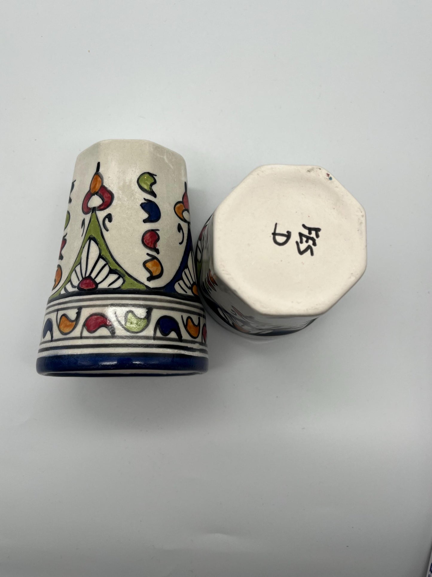 Moroccan Beldi Mug, Handmade, Boho Ceramic Tea Mug from Morocco
