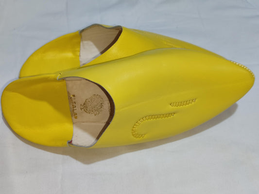 Luxury Handmade Moroccan Fassi Babouche – Traditional Leather Slippers for Men | Artisanal Moroccan Footwear