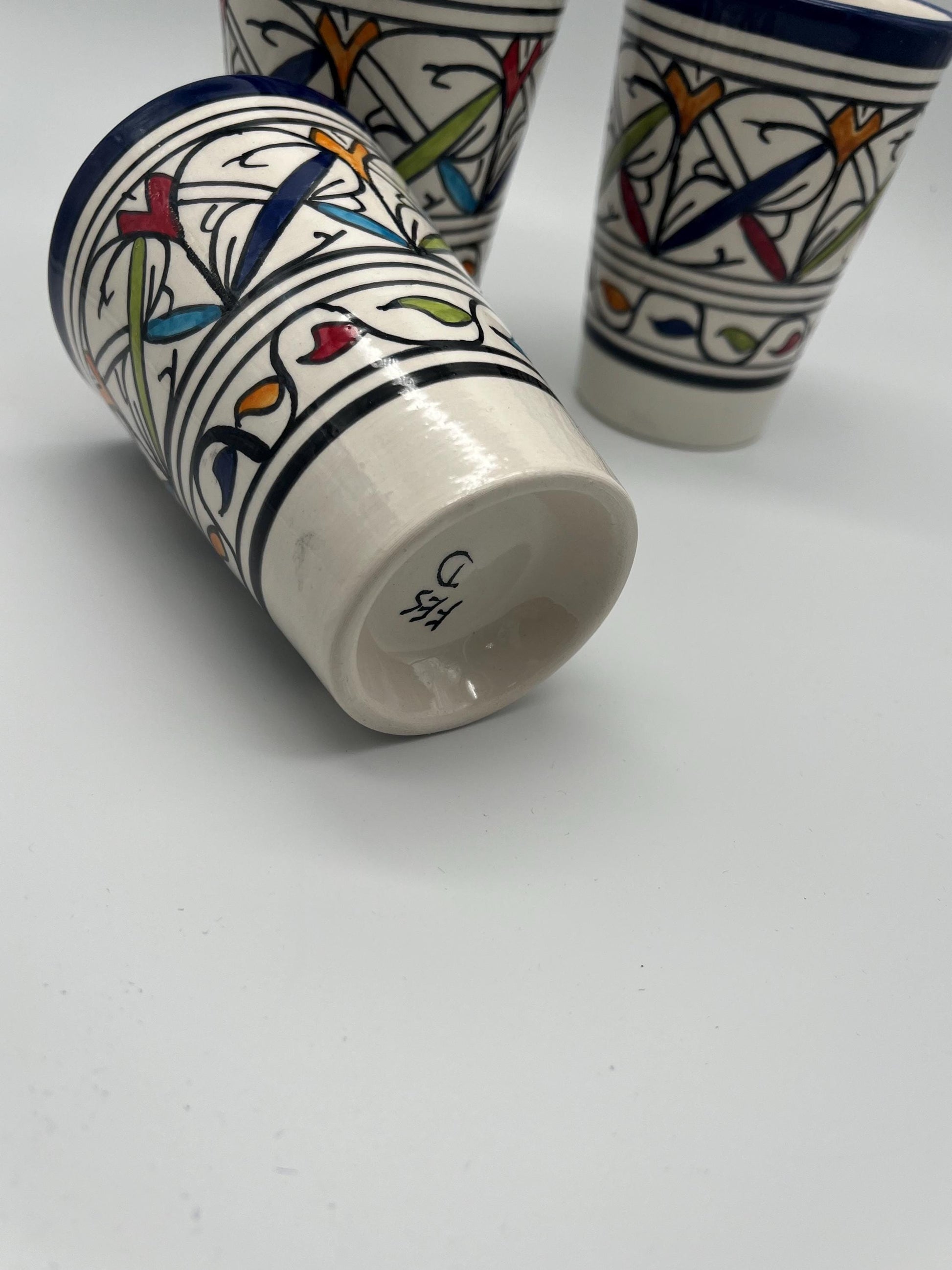 Moroccan Beldi Mug, Handmade, Boho Ceramic Tea Mug from Morocco