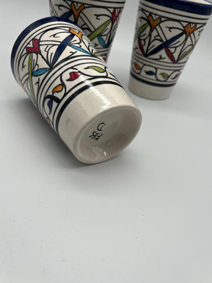 Moroccan Beldi Mug, Handmade, Boho Ceramic Tea Mug from Morocco