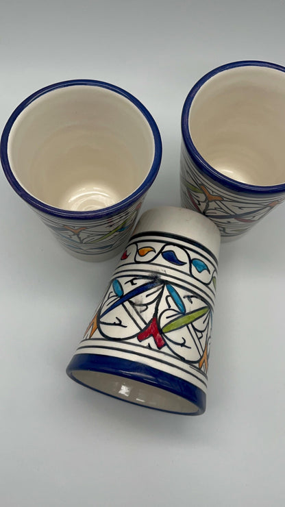 Moroccan Beldi Mug, Handmade, Boho Ceramic Tea Mug from Morocco