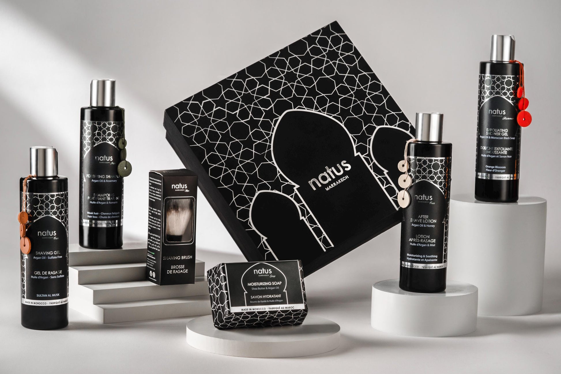 The Moroccan Vibrations – Natus MARRAKECH – Men'S Luxury Grooming Set with Argan Oil – Vegan & Natural