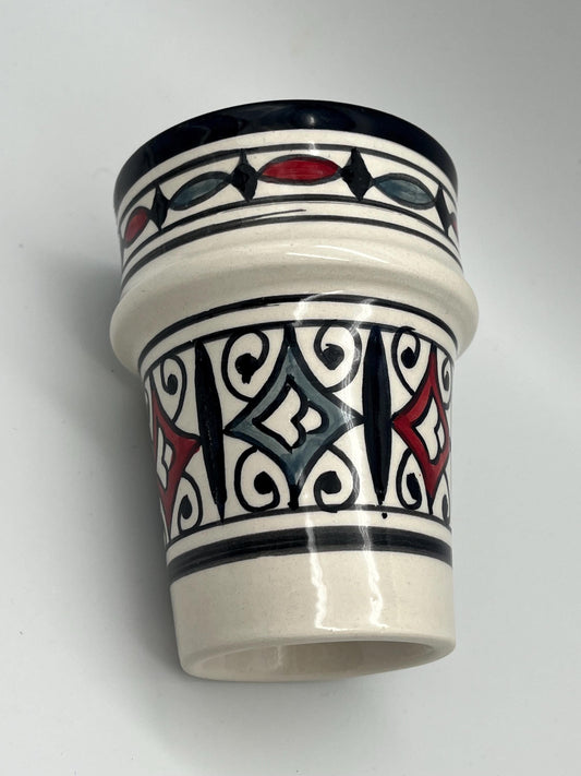 Moroccan Beldi Mug, Handmade, Boho Ceramic Tea Mug from Morocco