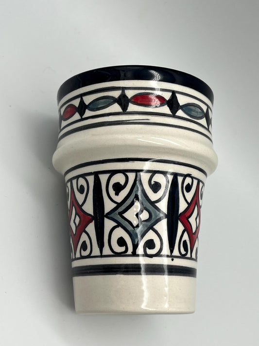 Moroccan Beldi Mug, Handmade, Boho Ceramic Tea Mug from Morocco