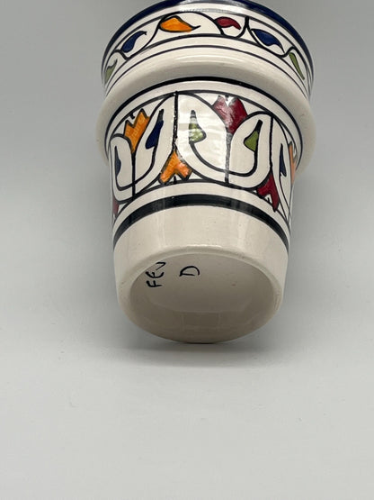 Moroccan Beldi Mug, Handmade, Boho Ceramic Tea Mug from Morocco