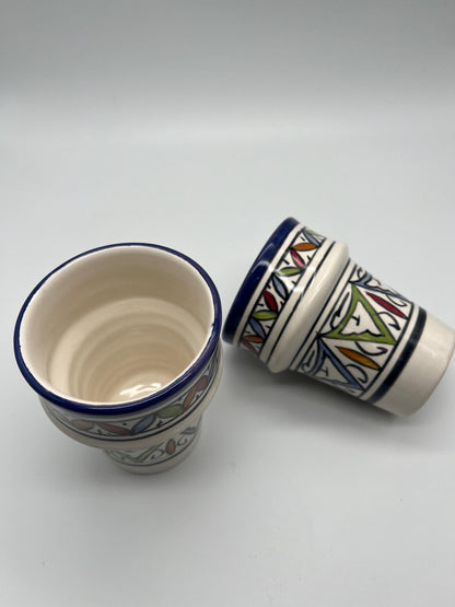 Moroccan Beldi Mug, Handmade, Boho Ceramic Tea Mug from Morocco