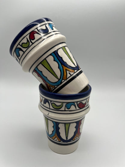 Moroccan Beldi Mug, Handmade, Boho Ceramic Tea Mug from Morocco