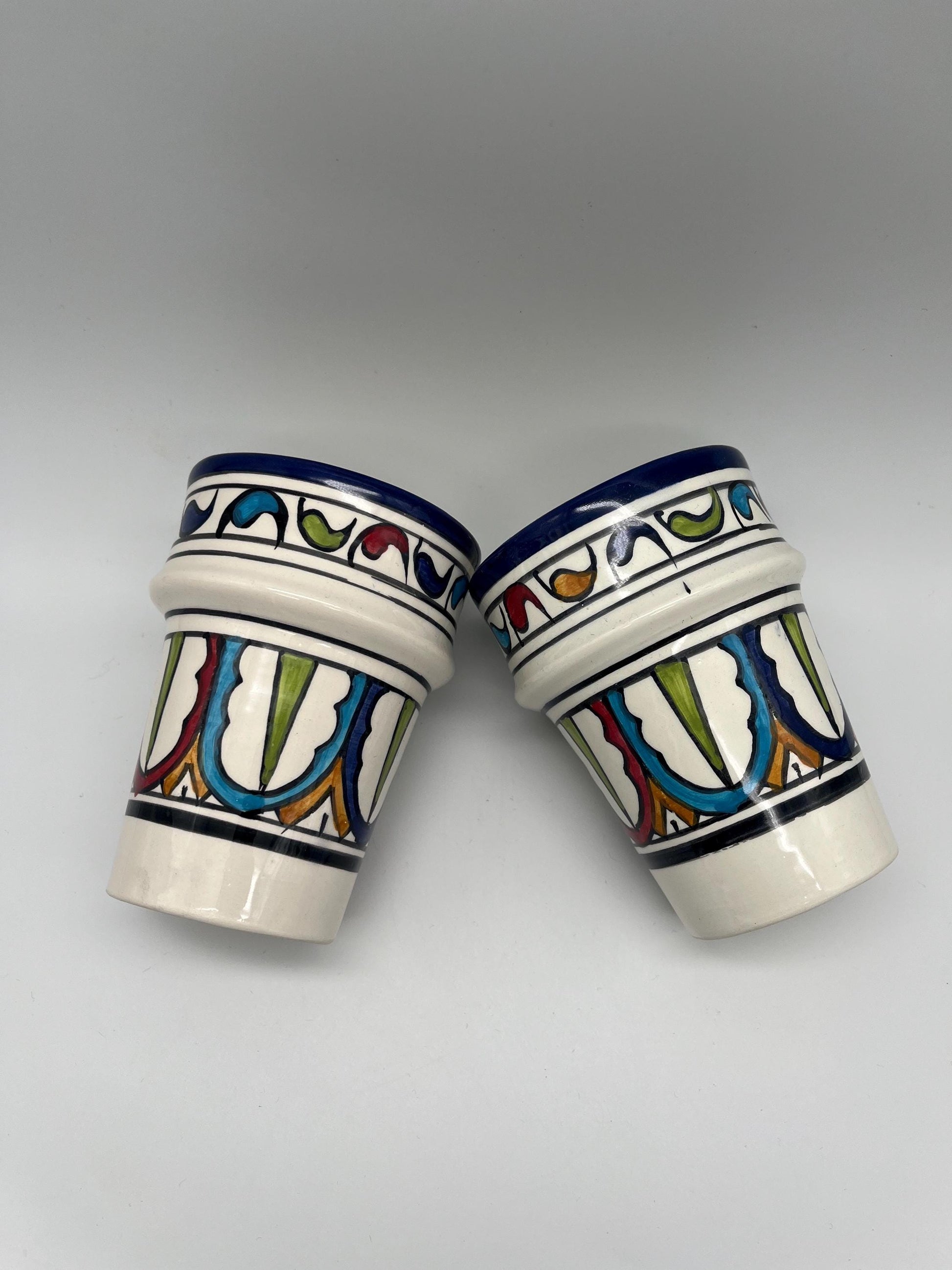 Moroccan Beldi Mug, Handmade, Boho Ceramic Tea Mug from Morocco