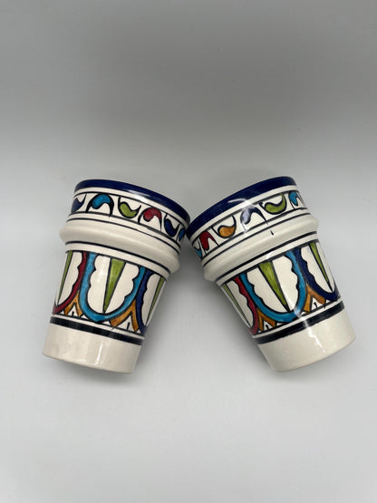 Moroccan Beldi Mug, Handmade, Boho Ceramic Tea Mug from Morocco