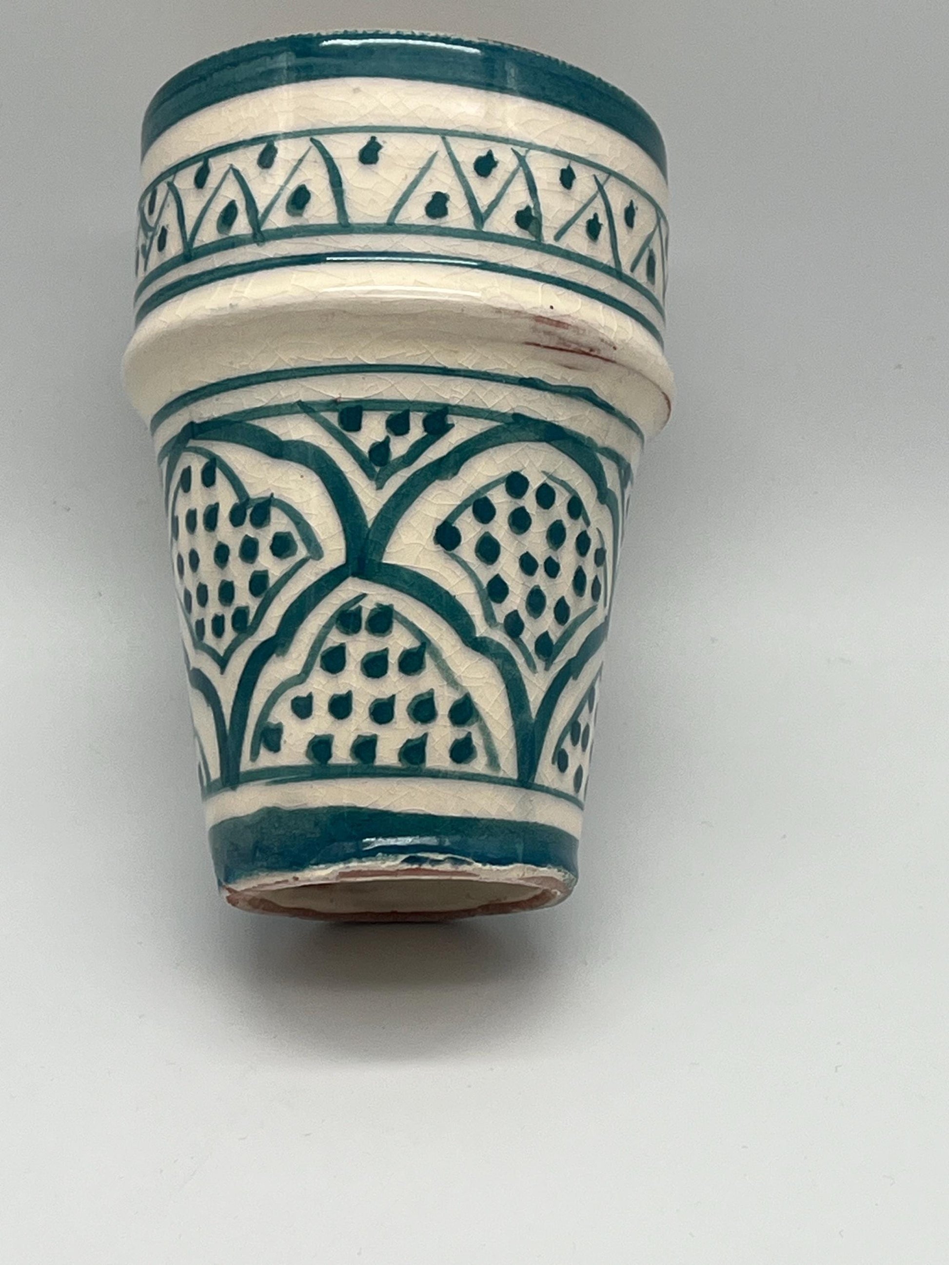 Moroccan Beldi Mug, Handmade, Boho Ceramic Tea Mug from Morocco