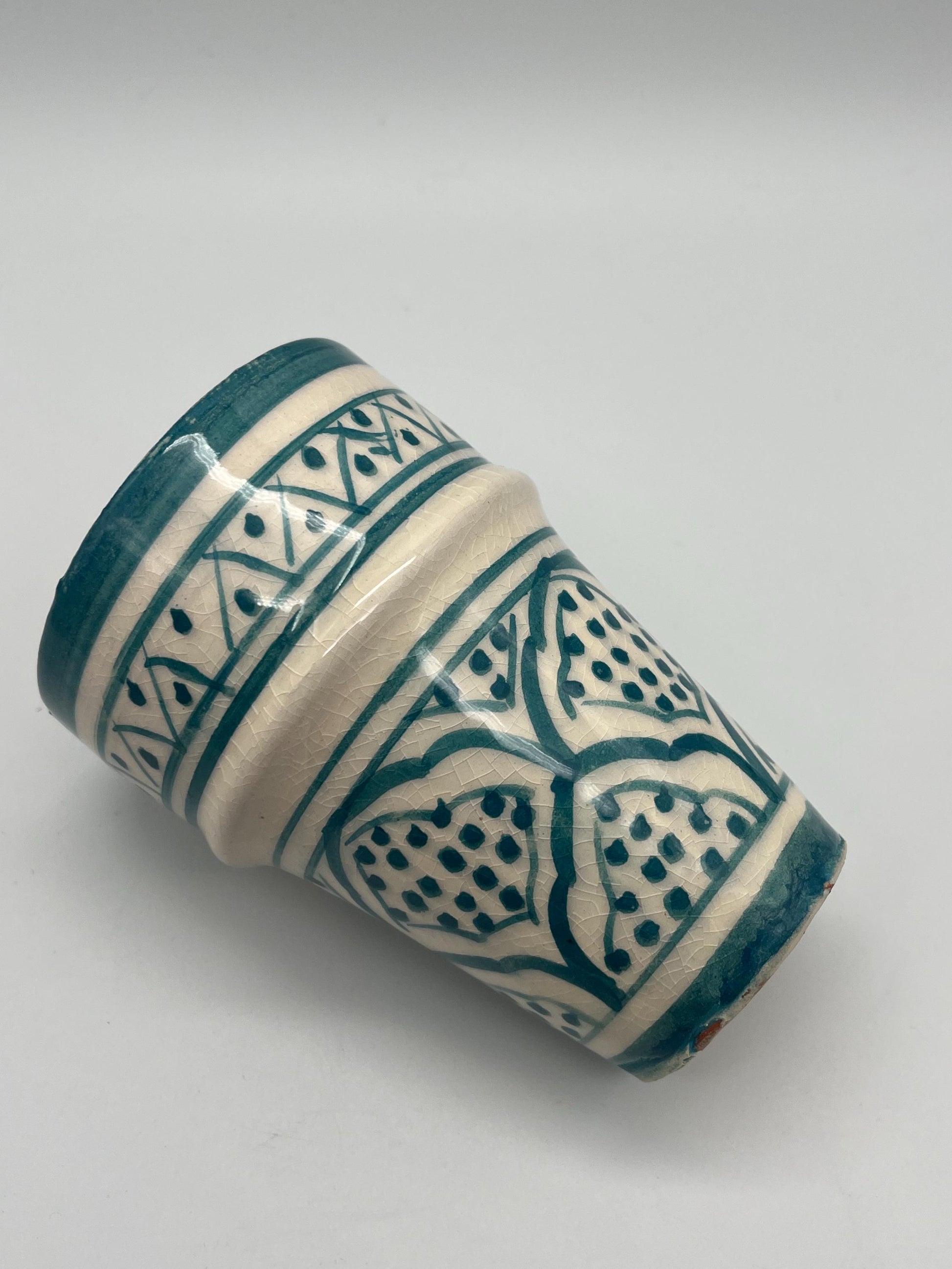Moroccan Beldi Mug, Handmade, Boho Ceramic Tea Mug from Morocco