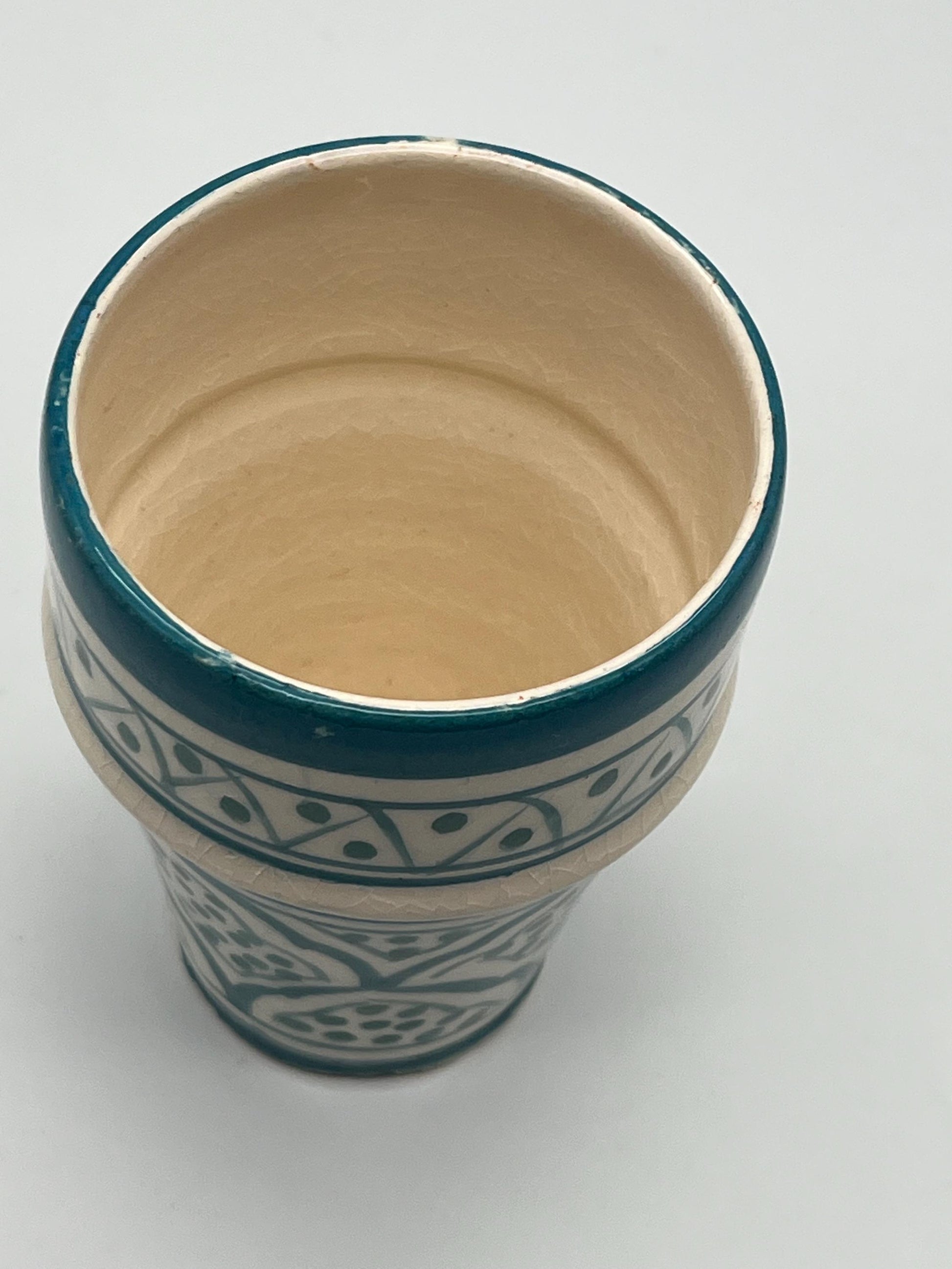 Moroccan Beldi Mug, Handmade, Boho Ceramic Tea Mug from Morocco