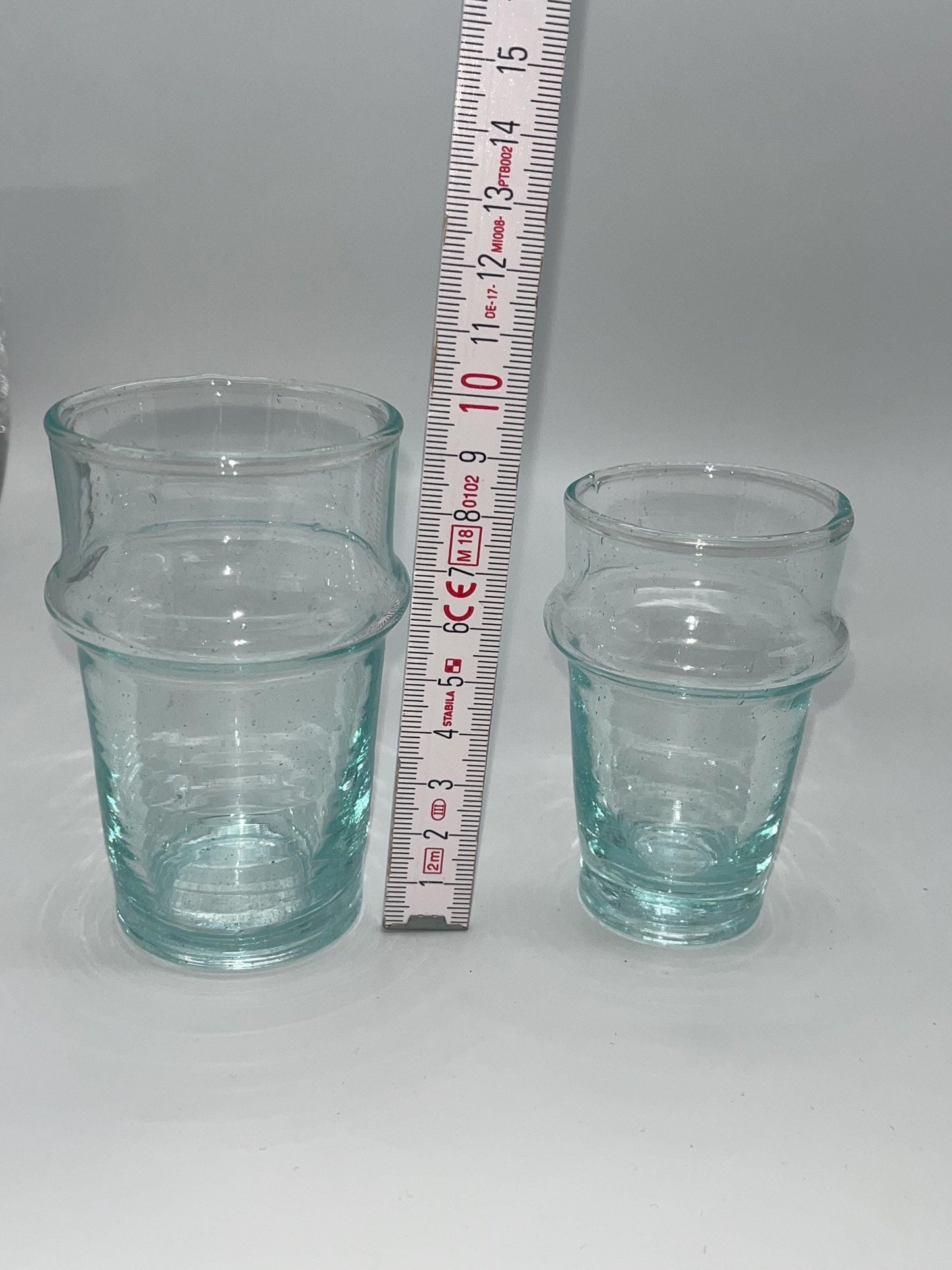 Handmade Moroccan Tea Glass, Set of 6 Beldi Glasses, Unique Kitchen Tea Cups, Clear Glass Mugs, High Quality Kitchen Accessories,
